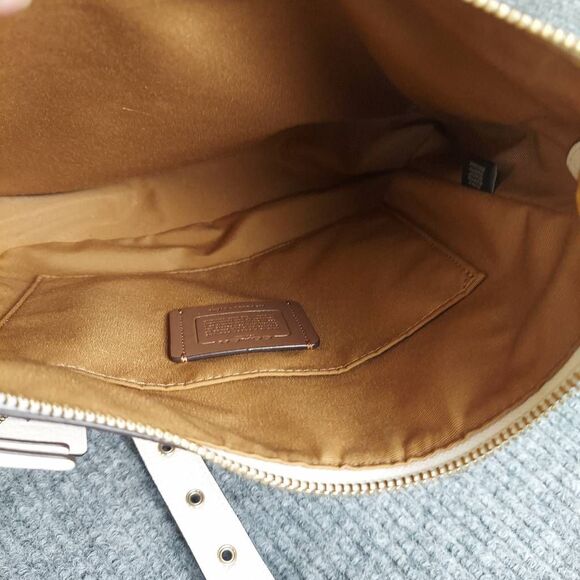 Coach Tote bag Ellie File bag shoulder bag Leather medium White Chalk CU960 - Picture 9 of 14